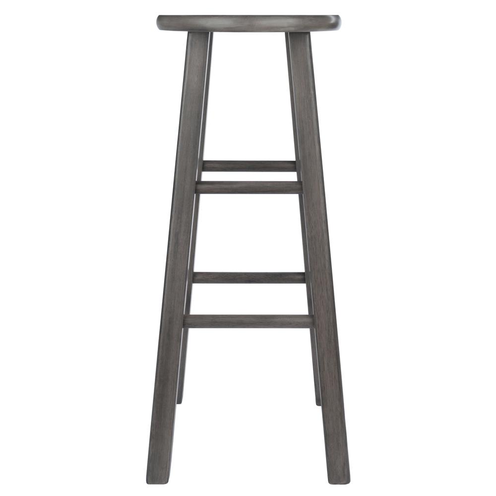 Ivy Bar Stool, 29", Rustic Gray Finish. Picture 2