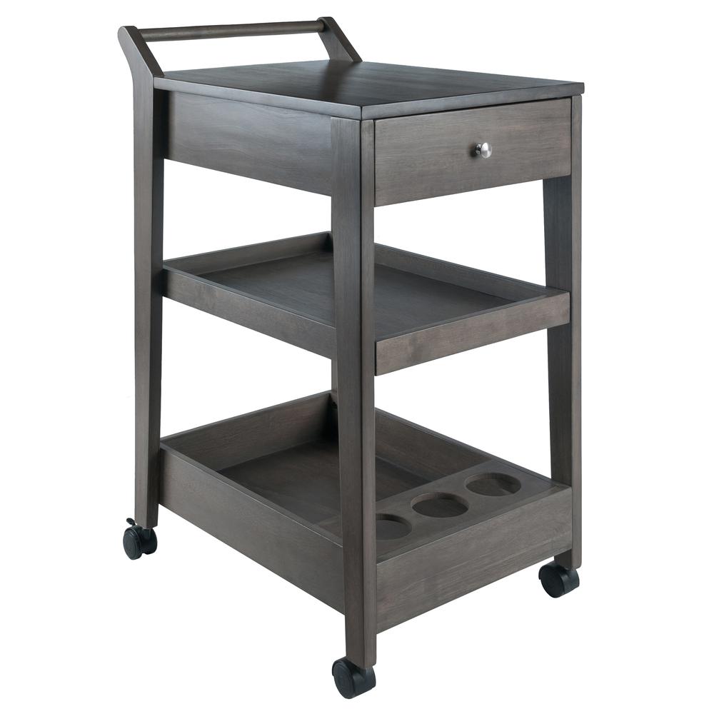 Jeston Entertainment Cart, Oyster Gray. The main picture.