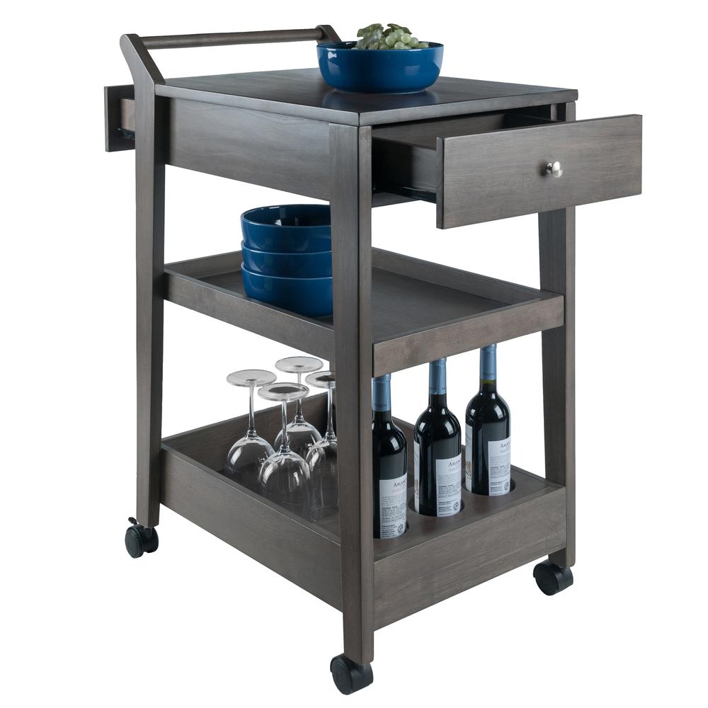 Jeston Entertainment Cart, Oyster Gray. Picture 8