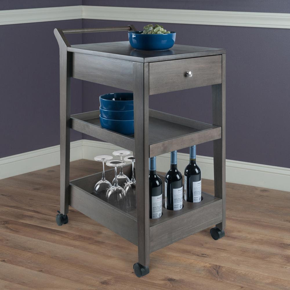 Jeston Entertainment Cart, Oyster Gray. Picture 9