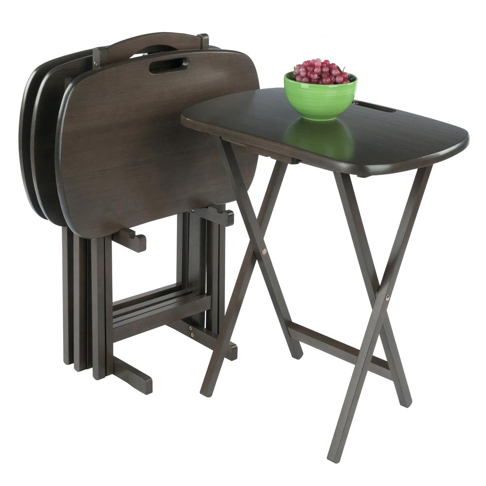Lucca 5-Pc Snack Table Set, Oyster Gray. Picture 10