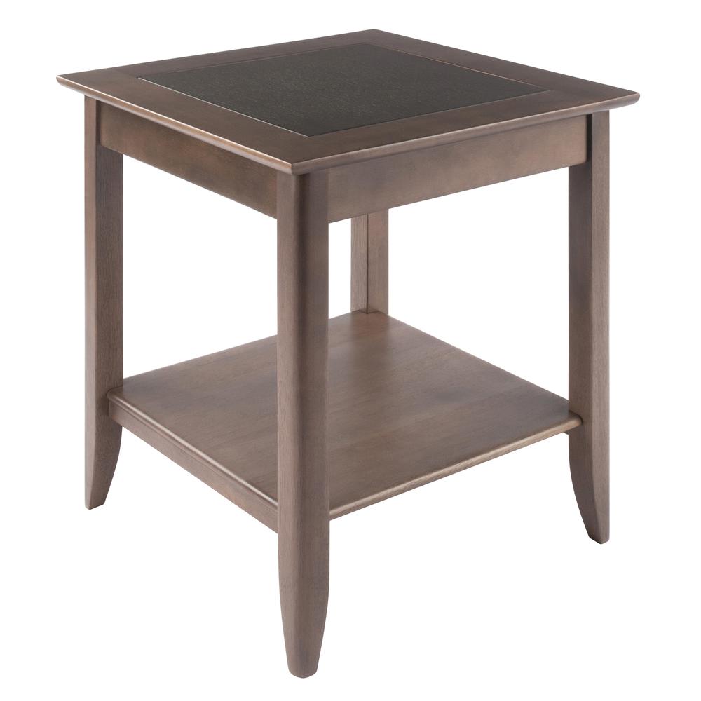 Santino End Table, Oyster Gray. Picture 1