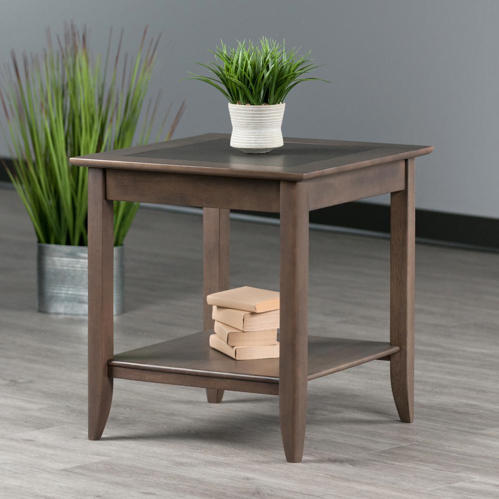 Santino End Table, Oyster Gray. Picture 7
