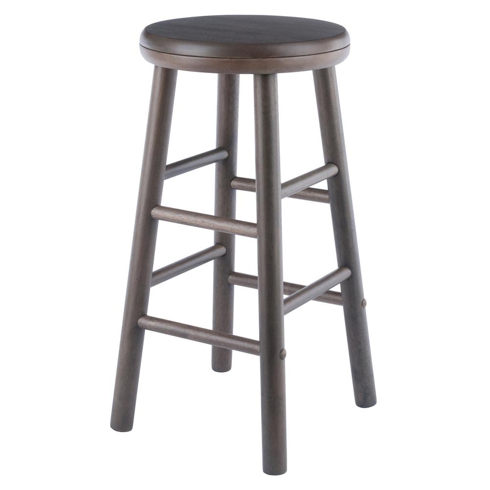 Shelby 2-Pc Swivel Seat Counter Stool Set, Oyster Gray. Picture 3