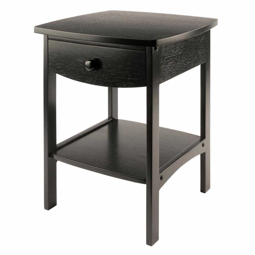 Claire Accent Table Black Finish. Picture 1