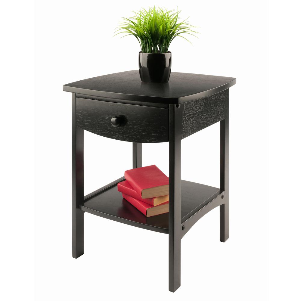 Claire Accent Table Black Finish. Picture 6