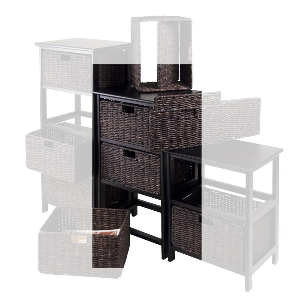 Omaha Storage Rack with 3 Foldable Baskets. Picture 2