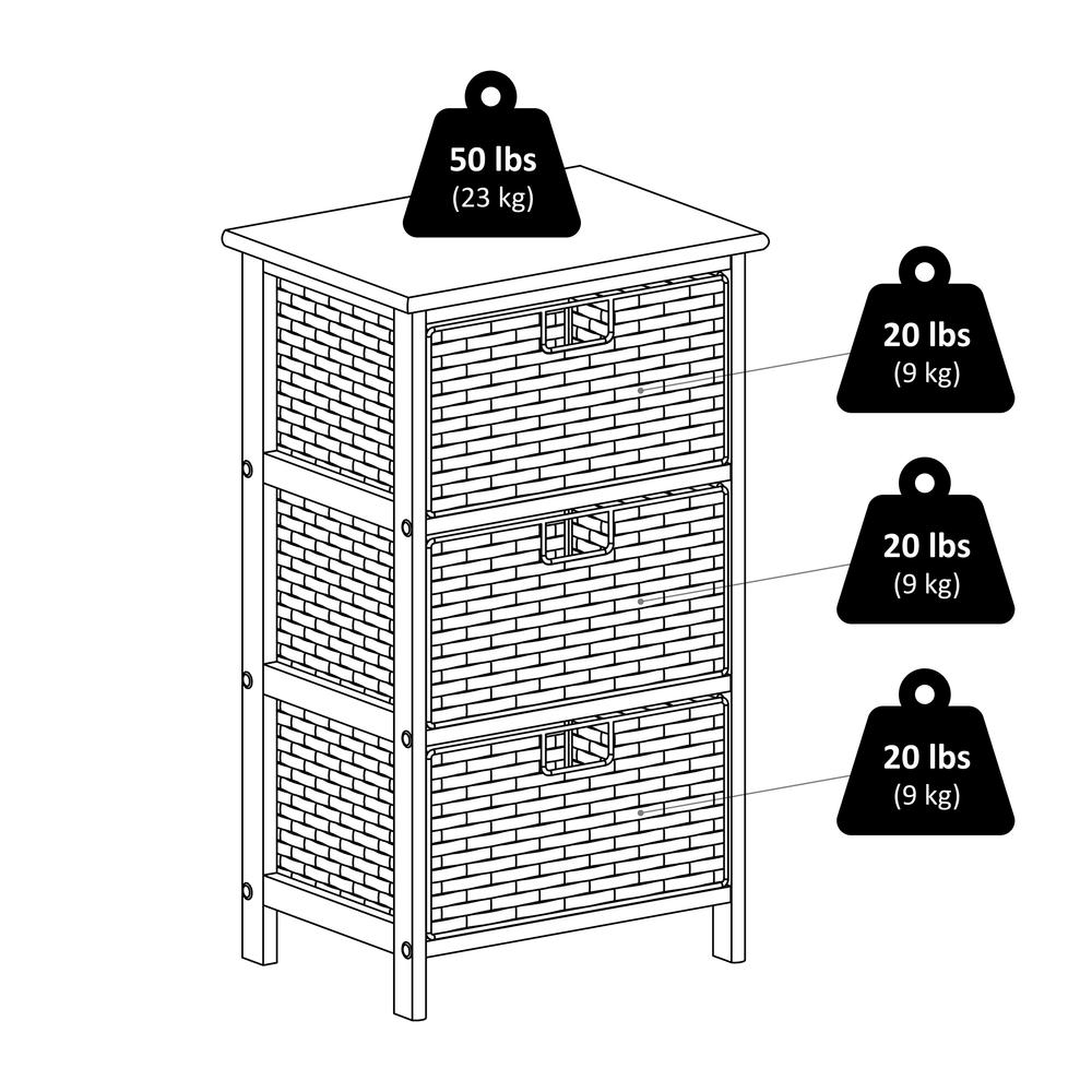 Omaha Storage Rack with 3 Foldable Baskets. Picture 8