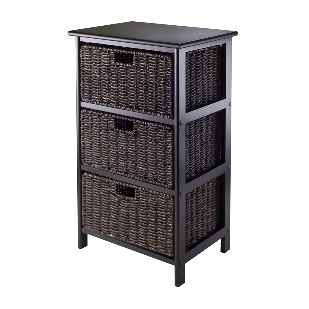 Omaha Storage Rack with 3 Foldable Baskets. Picture 1