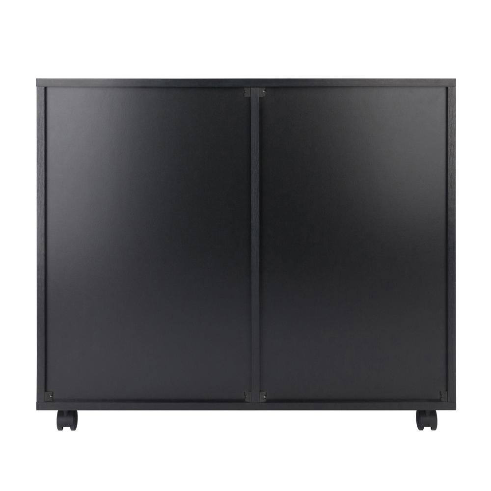 Halifax 2 Section Mobile Filing Cabinet, Black. Picture 5