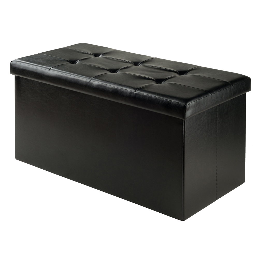 Ashford Ottoman with Storage Faux Leather. The main picture.