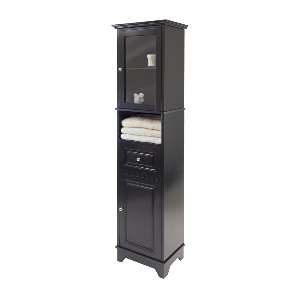 Alps Tall Cabinet with Glass Door and Drawer. Picture 2