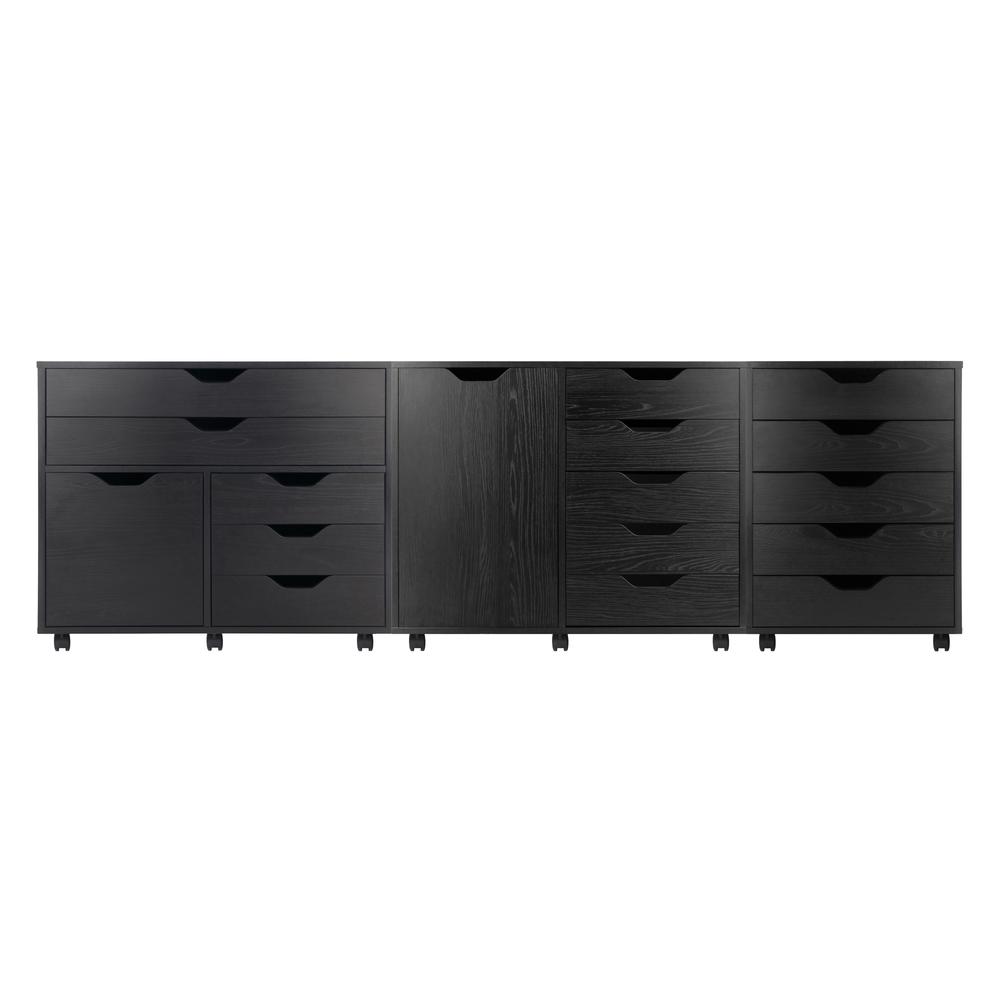 Halifax 3-Pc Storage Cabinet Set, Black. Picture 2