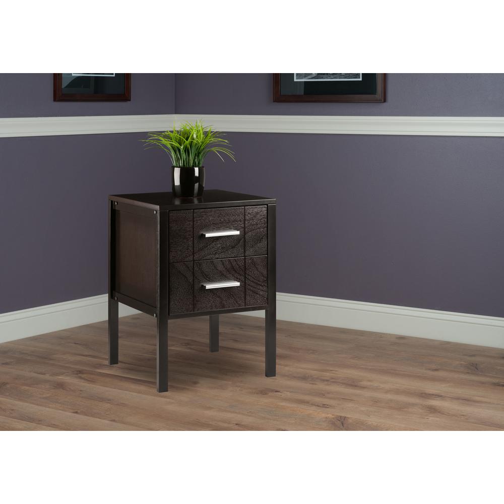 Brielle Accent Table Coffee Finish. Picture 9