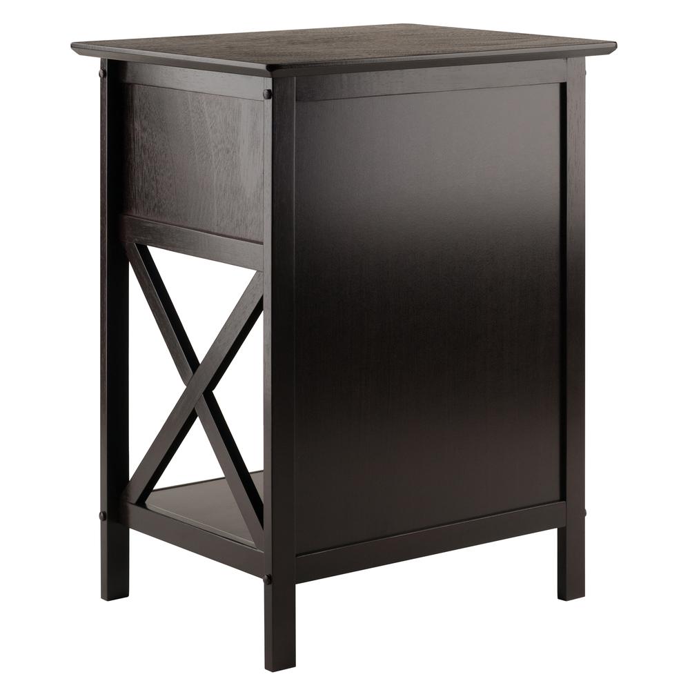 Xylia Accent Table in Coffee Finish. Picture 6