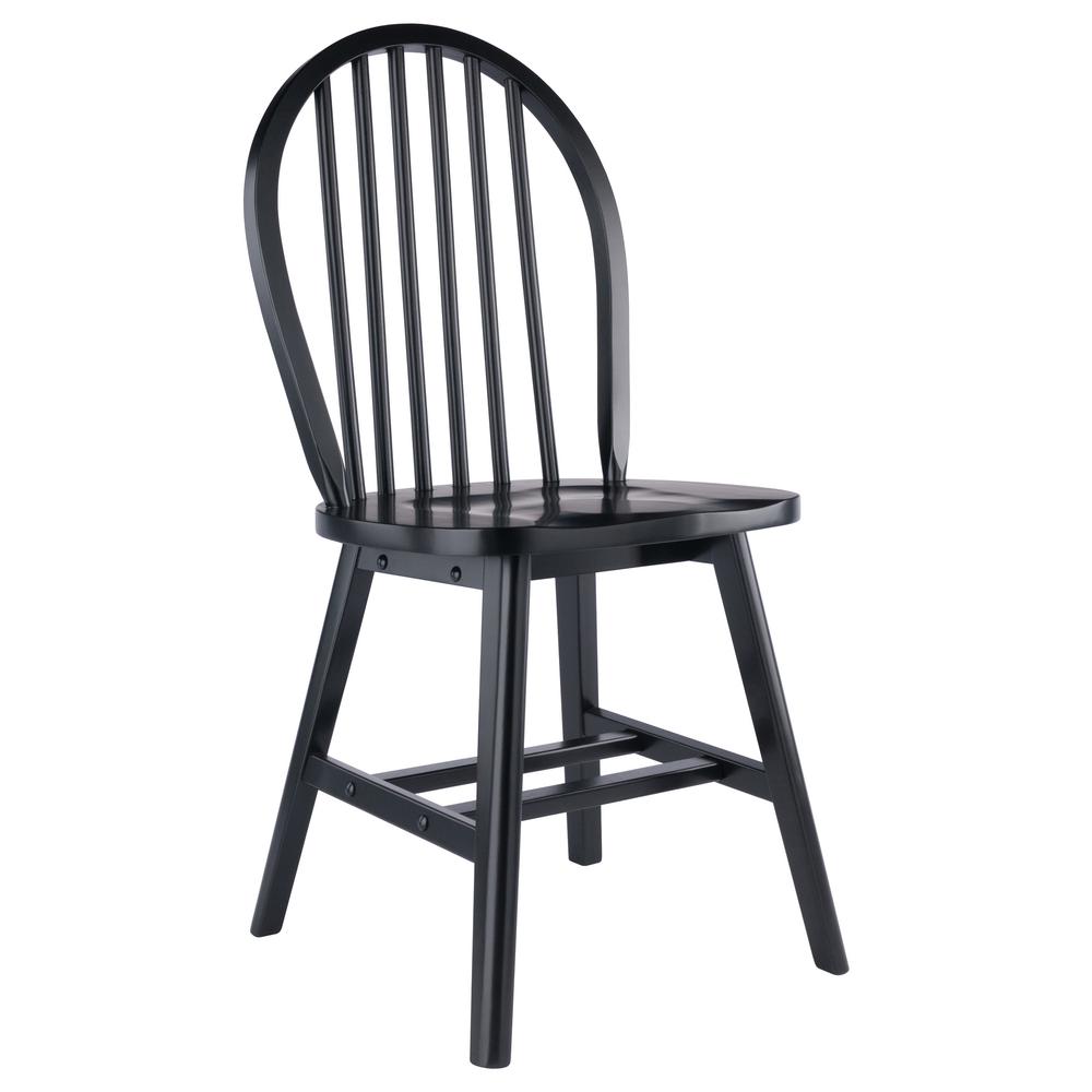 Windsor 2-Pc Chair Set, Black. Picture 2