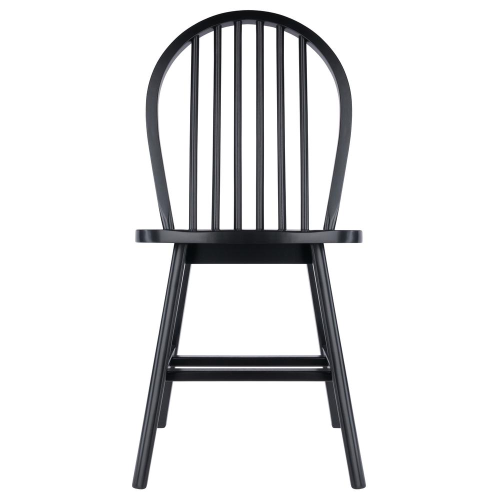 Windsor 2-Pc Chair Set, Black. Picture 3