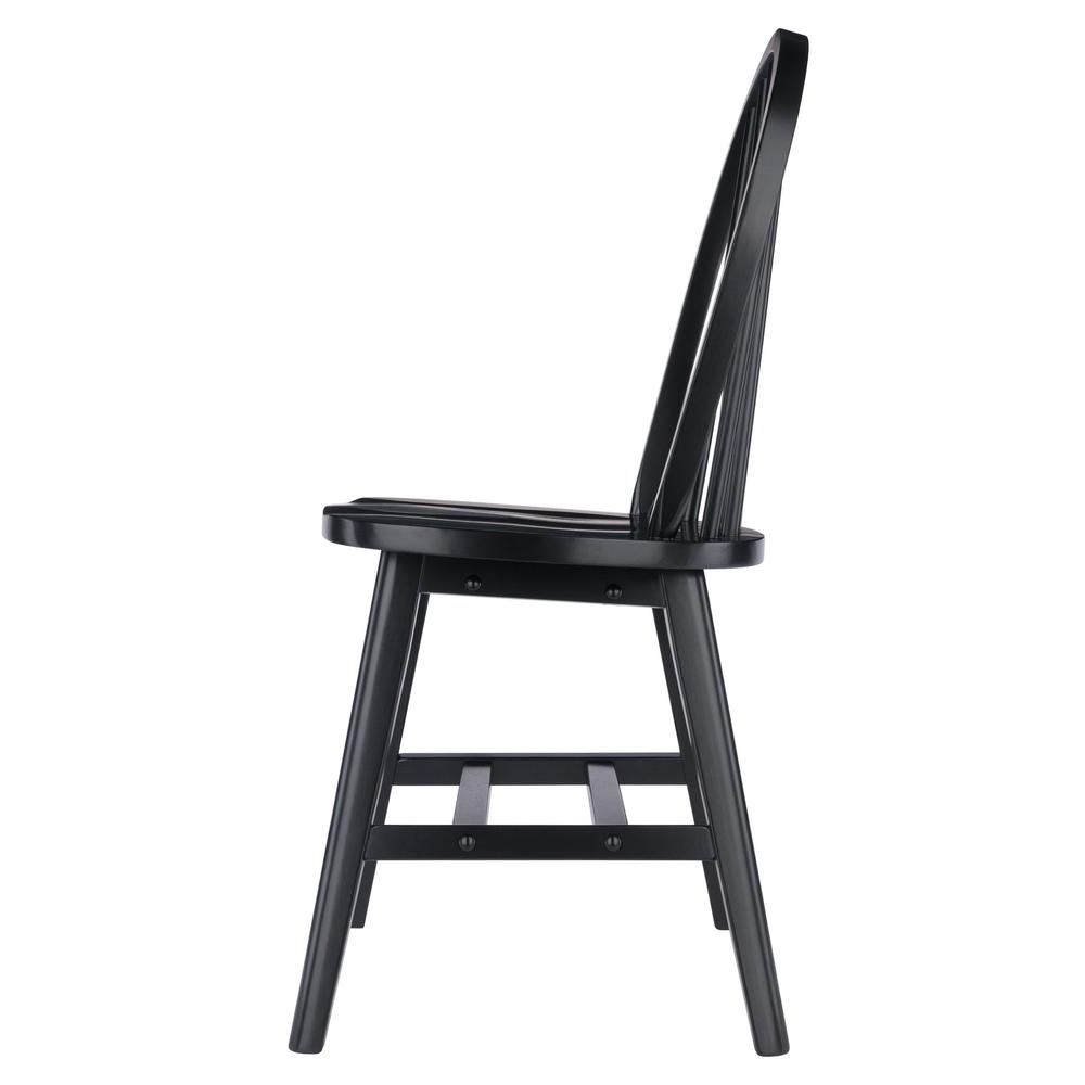 Windsor 2-Pc Chair Set, Black. Picture 5