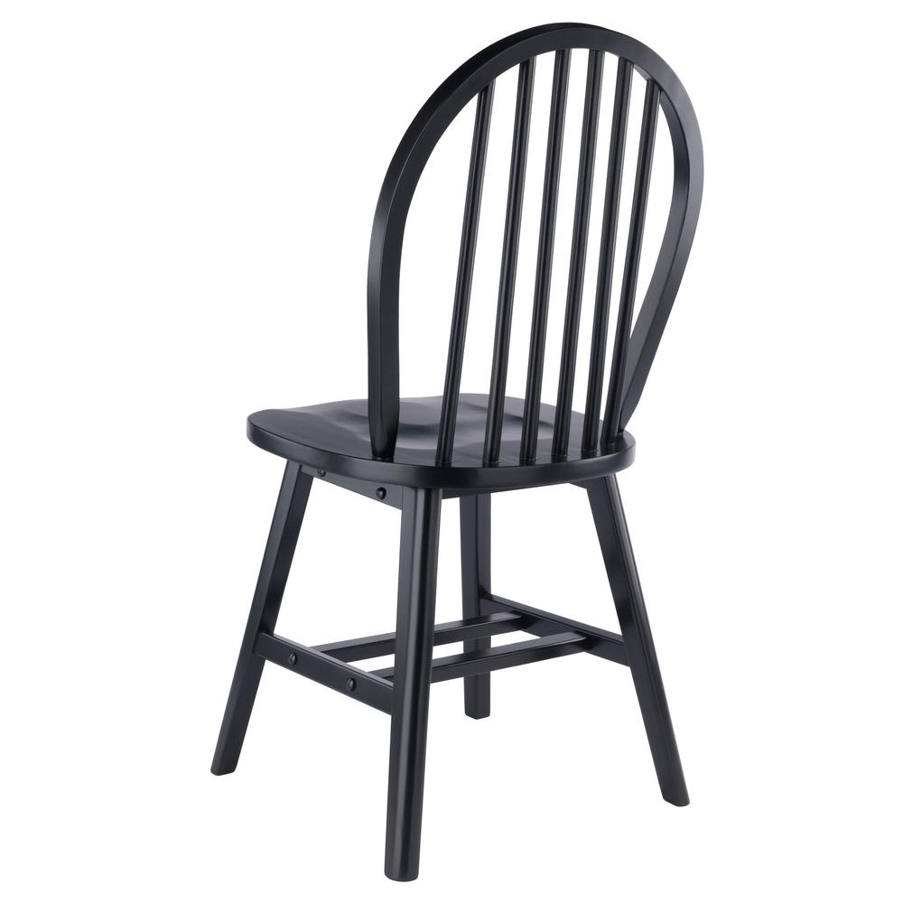 Windsor 2-Pc Chair Set, Black. Picture 7