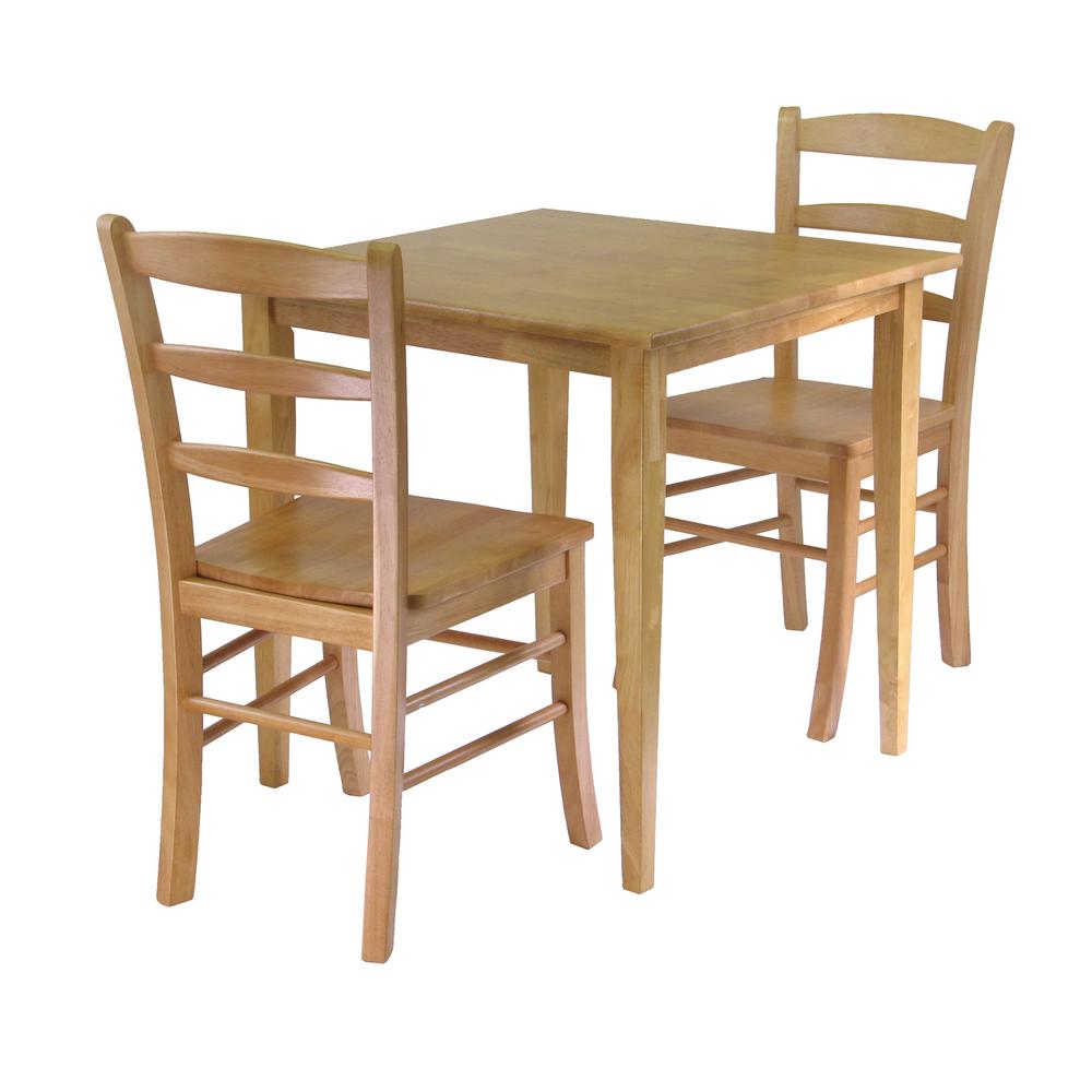 Groveland 3pc Dining Set, Square Table with 2 Chairs. Picture 1