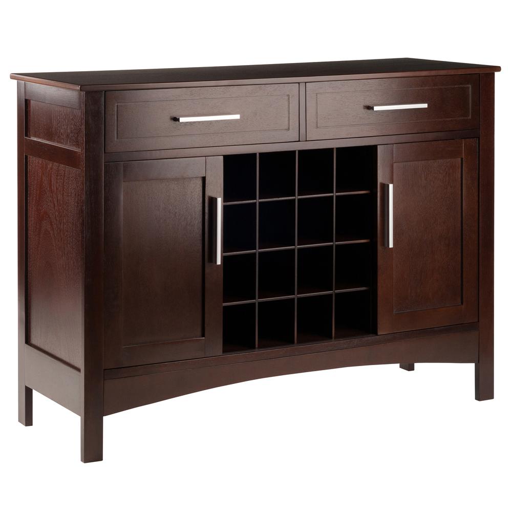 Gordon Buffet Cabinet/Sideboard Cappuccino Finish. The main picture.