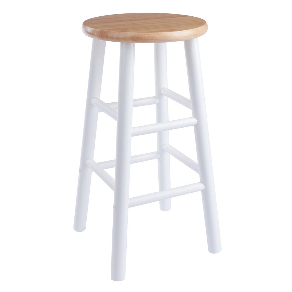 Huxton 2-Pc Counter Stools, 24", Natural & White. Picture 6