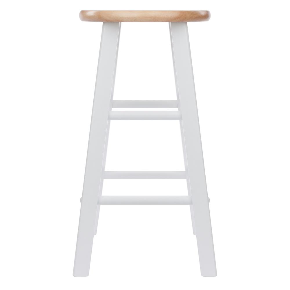 Element Counter Stools, 2-Pc Set, Natural & White. Picture 2