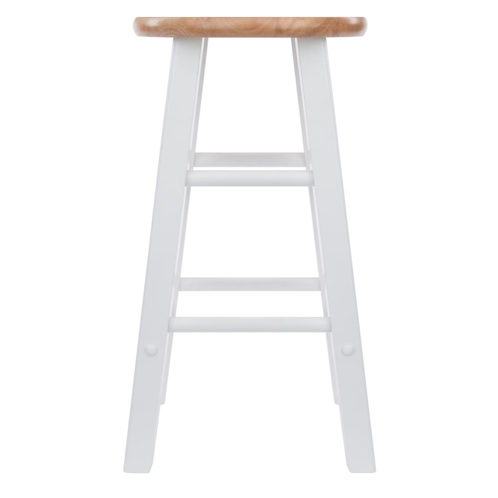 Element Counter Stools, 2-Pc Set, Natural & White. Picture 3