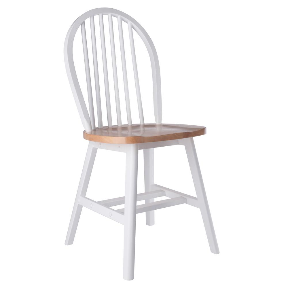 Windsor 2-Pc Chair Set, Natural and White. Picture 2