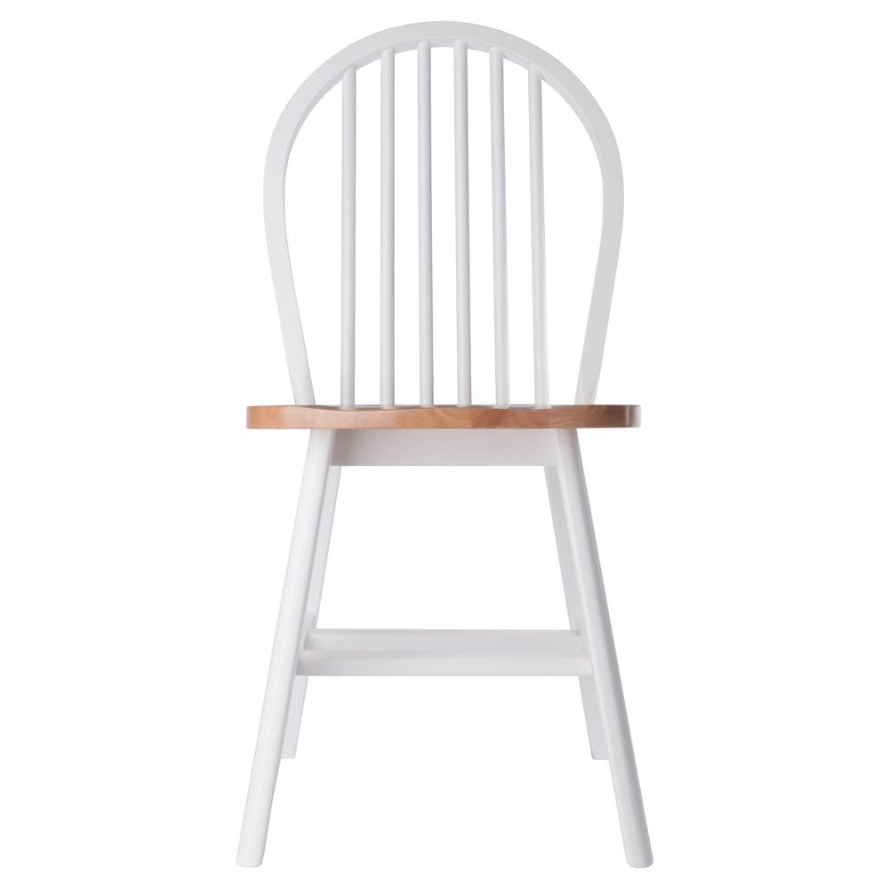 Windsor 2-Pc Chair Set, Natural and White. Picture 3