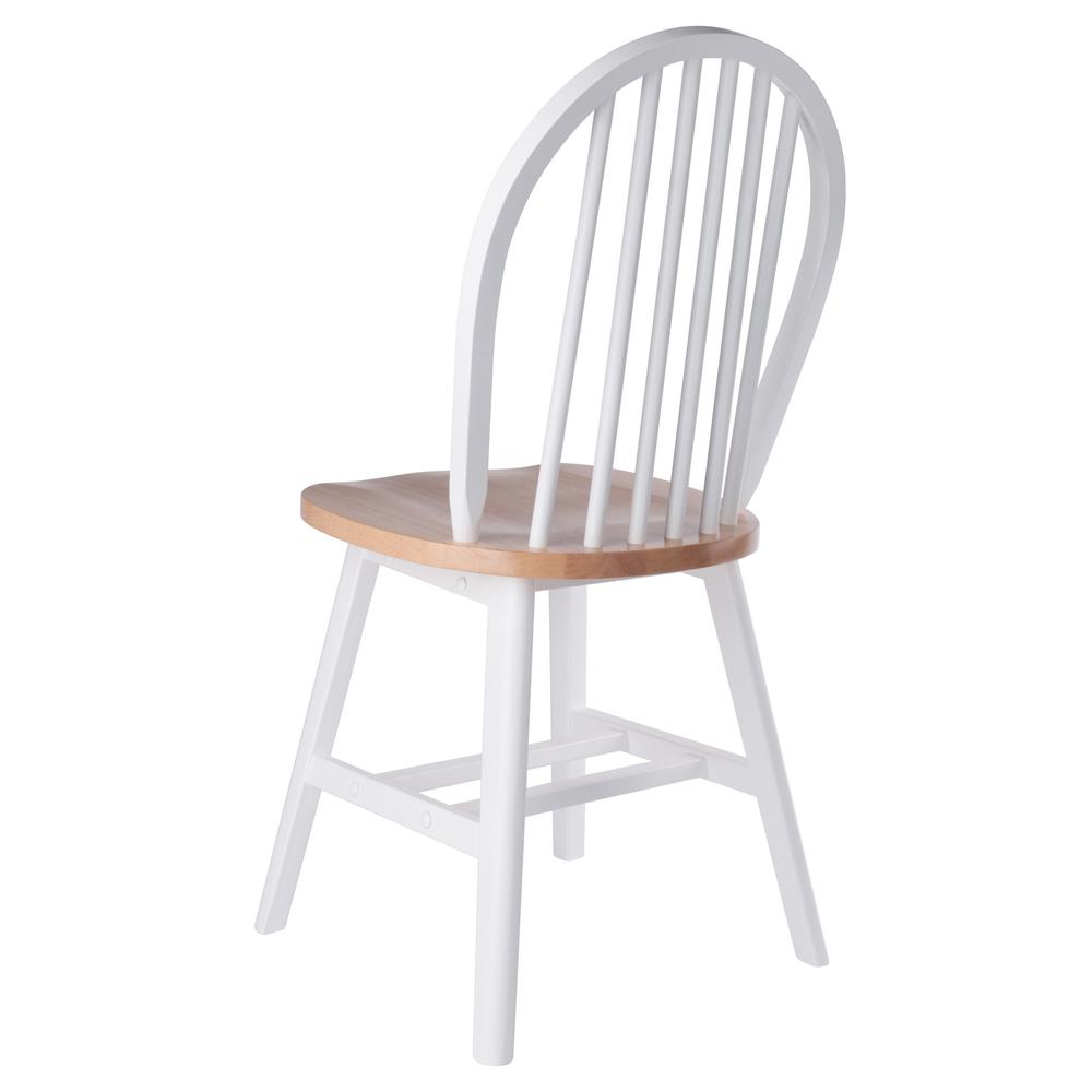 Windsor 2-Pc Chair Set, Natural and White. Picture 6