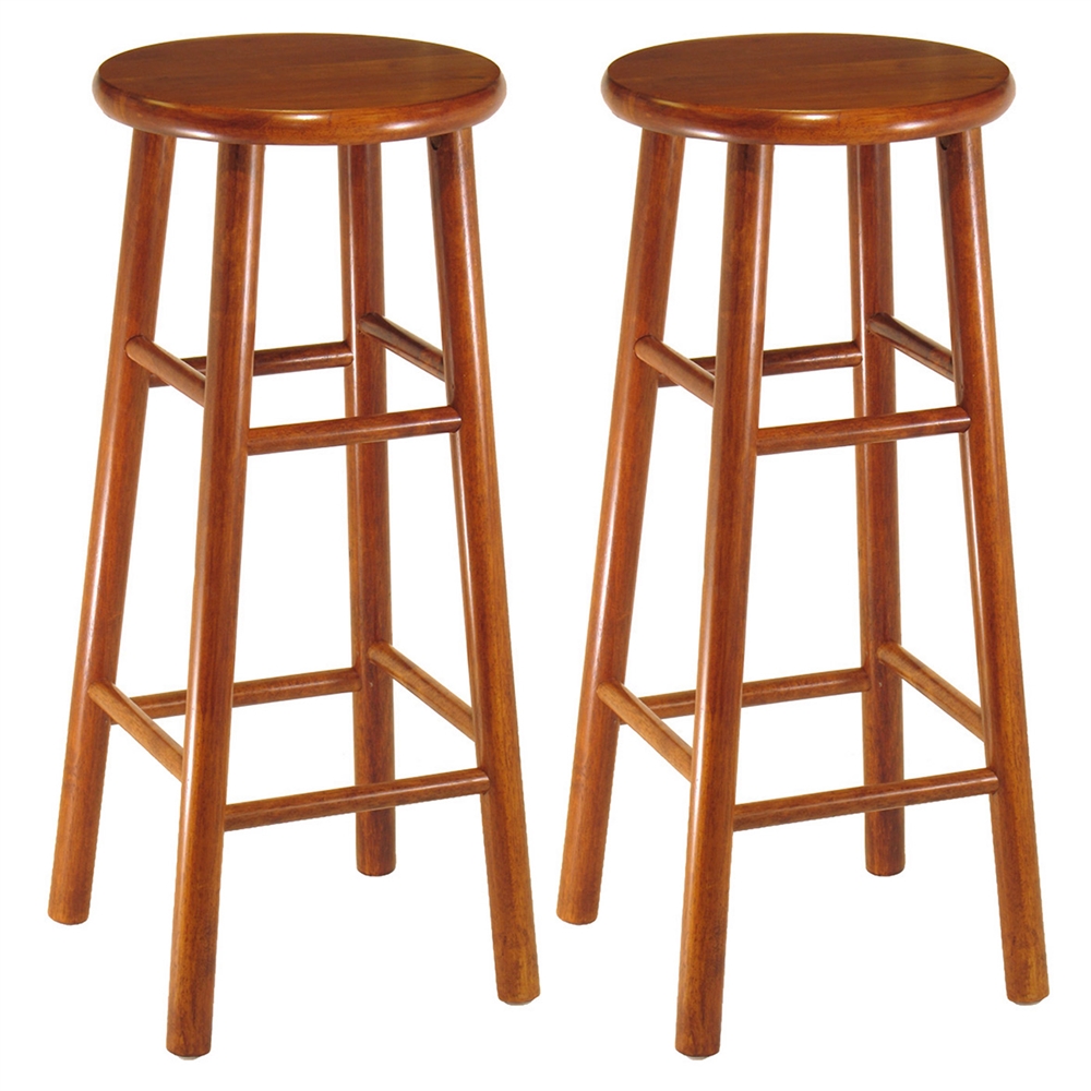 Tabby 2-Pc 30" Bar Stool Set Cherry. The main picture.