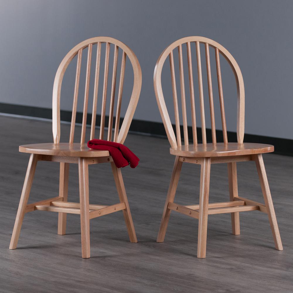 Windsor 2-Pc Chair Set, Natural. Picture 8