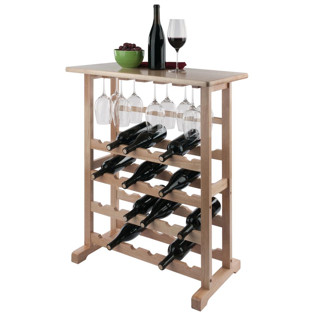 24-Bottle Wine Rack Natural. Picture 6