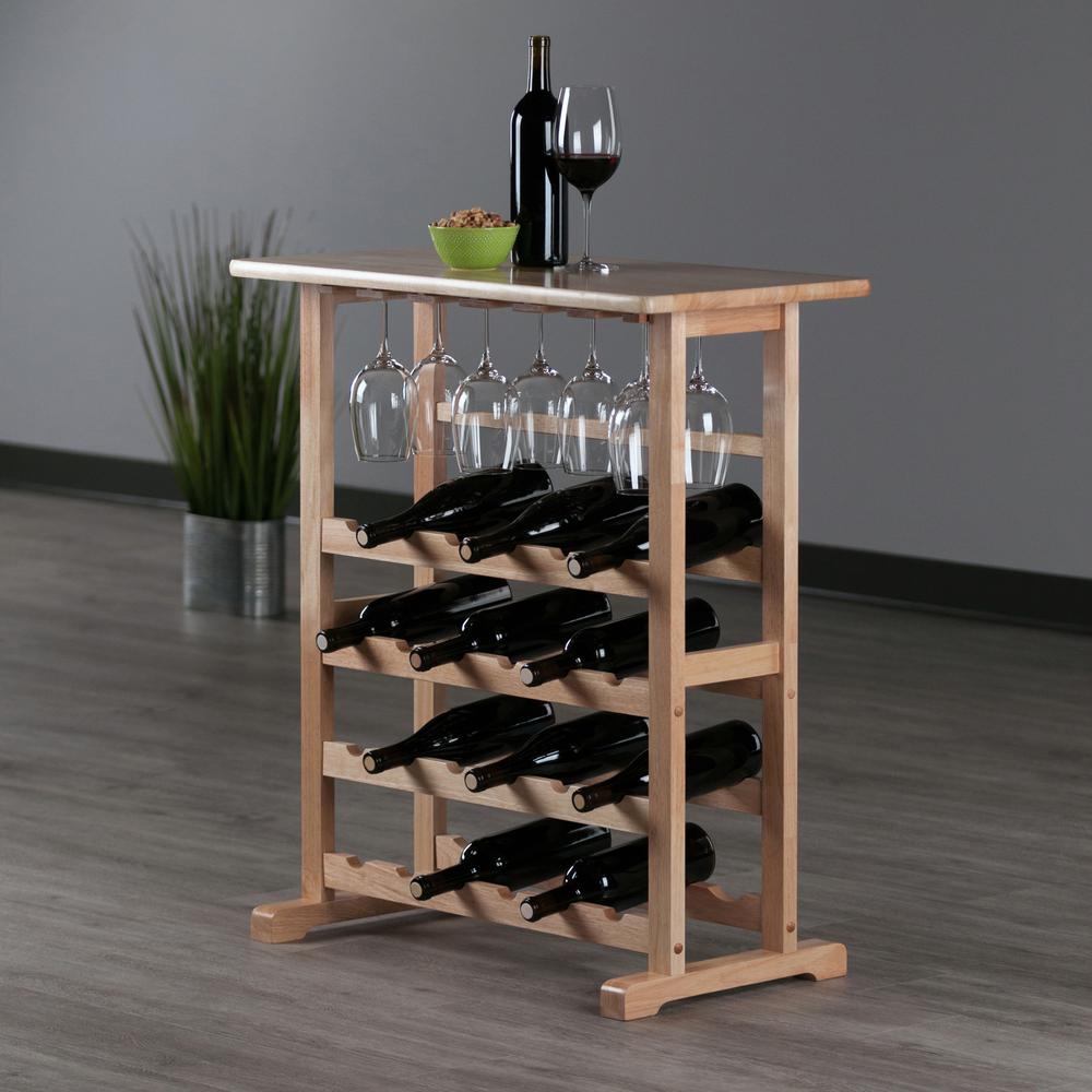 24-Bottle Wine Rack Natural. Picture 7