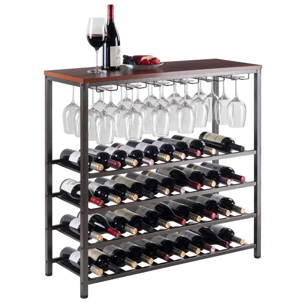 Michelle Wine Rack with Glass Hanger. Picture 2