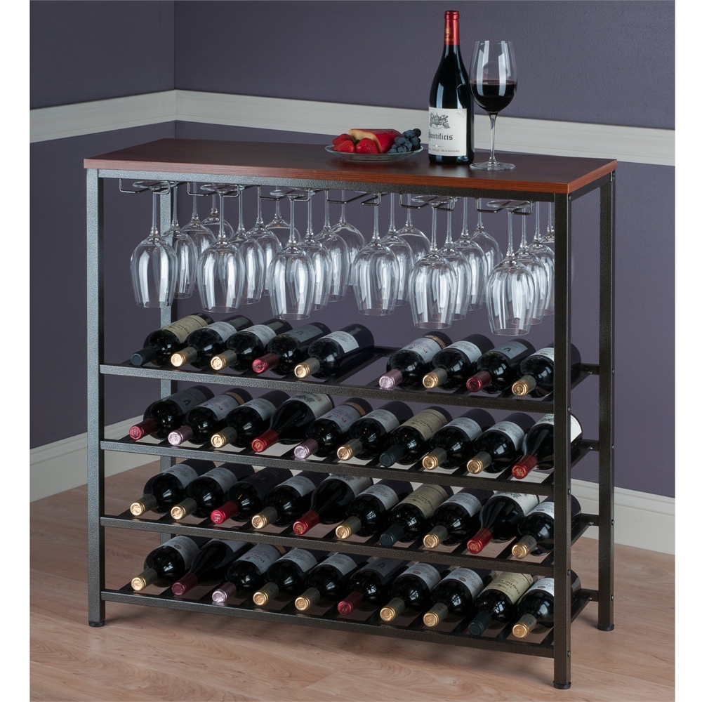 Michelle Wine Rack with Glass Hanger. Picture 3