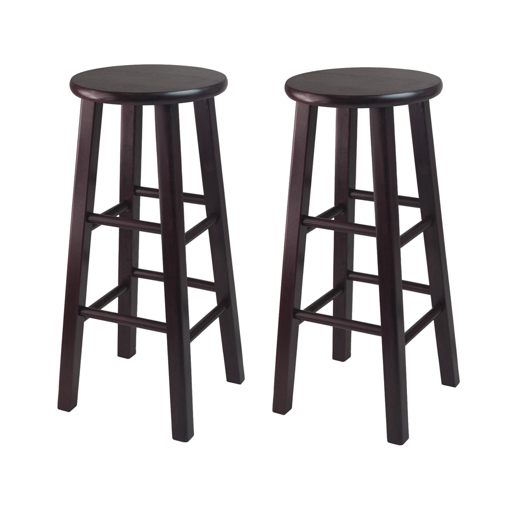 Pacey 2-Pc 29" Bar Stool Set Espresso. The main picture.