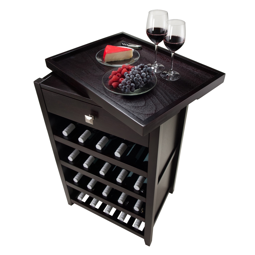 Zillah Wine Cabinet with Removable Tray. Picture 2