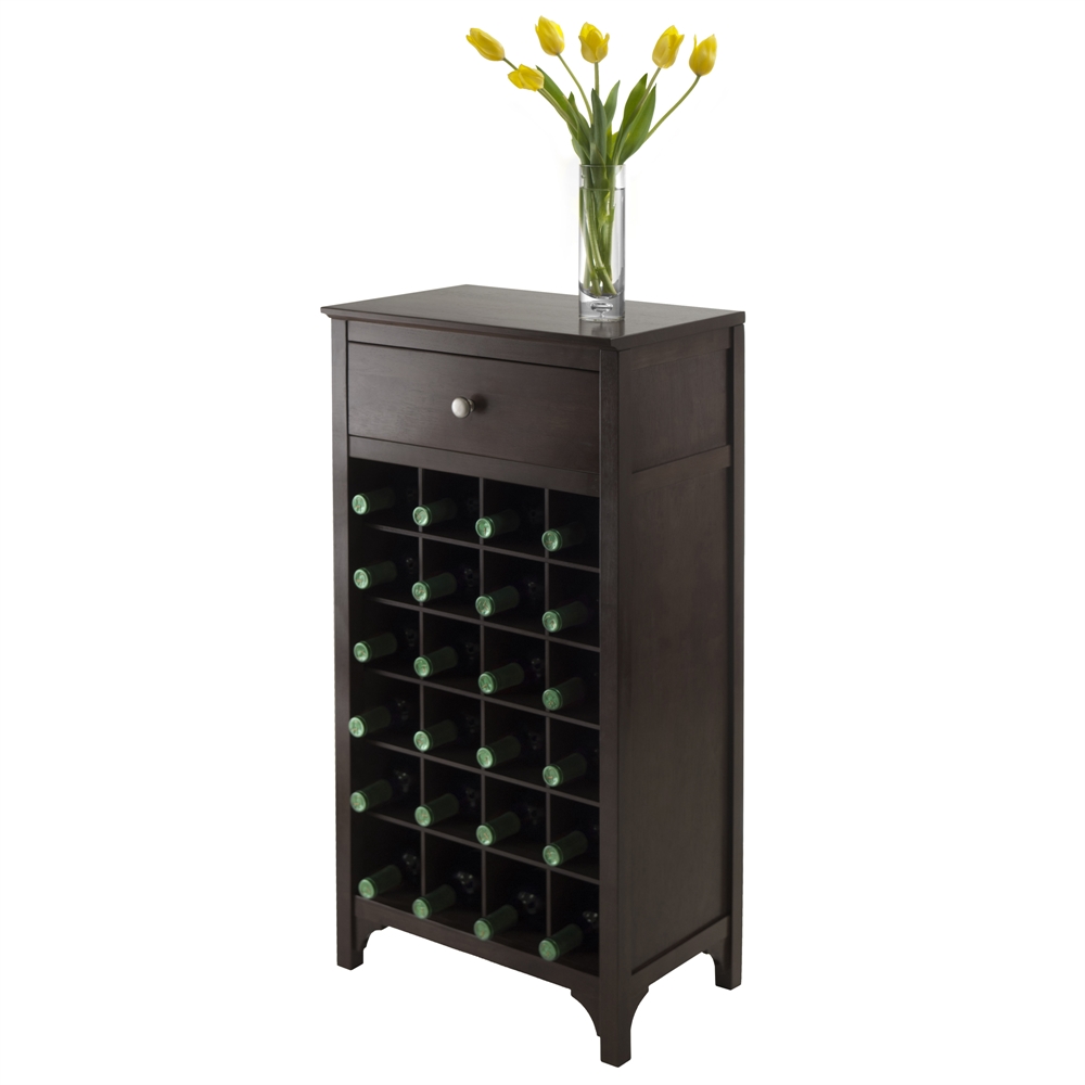 Ancona Modular Wine Cabinet with One Drawer & 24-Bottle. Picture 2