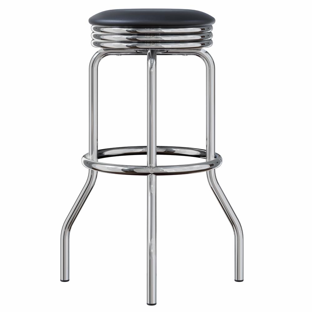 Summit 2-PC Swivel Stools with Faux Leather. Picture 4