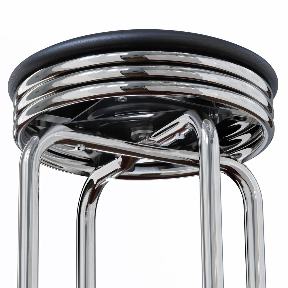 Summit 2-PC Swivel Stools with Faux Leather. Picture 5