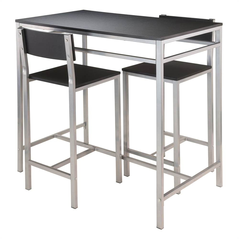 Hanley 3-pc High Table with 2 High Back Stools. The main picture.