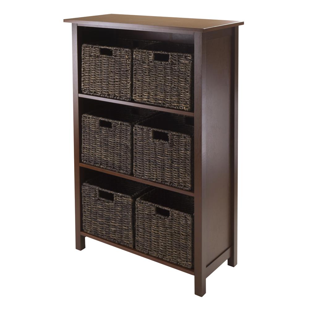 Granville 7pc Storage Shelf, 3-section with 6 Foldable Baskets. The main picture.