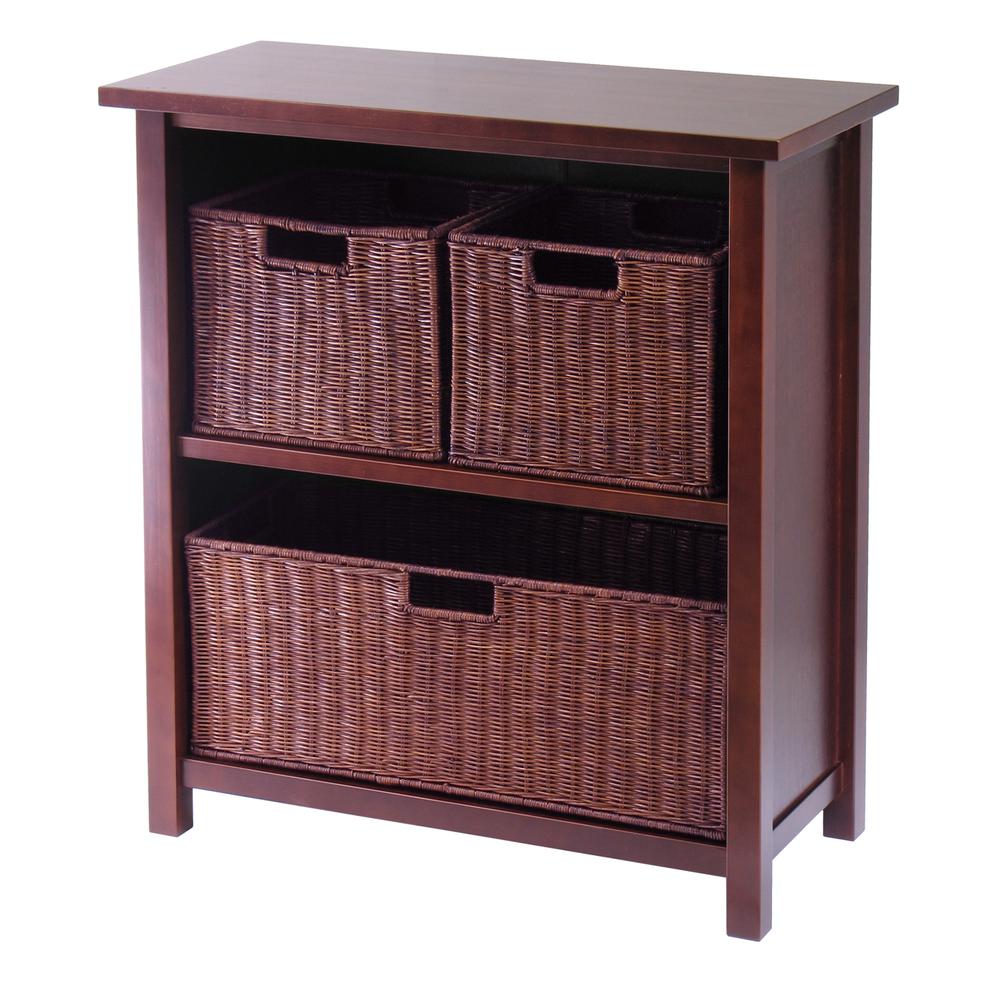 Milan 4pc Cabinet/Shelf with 3 Baskets. Picture 1