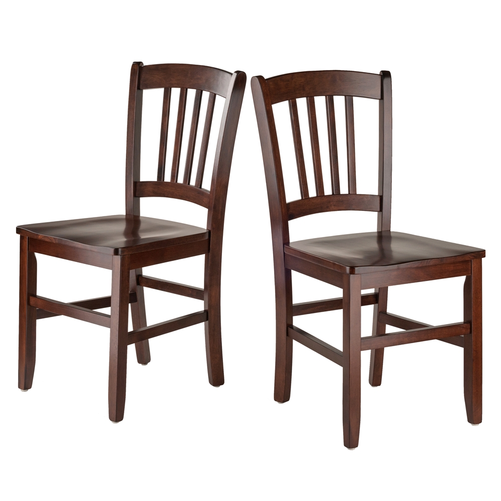 Madison 2-Pc Set Slat Back Chairs. Picture 1