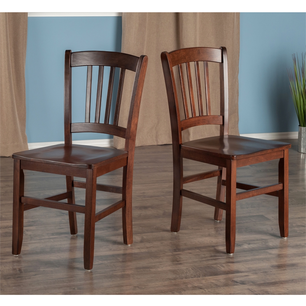 Madison 2-Pc Set Slat Back Chairs. Picture 2