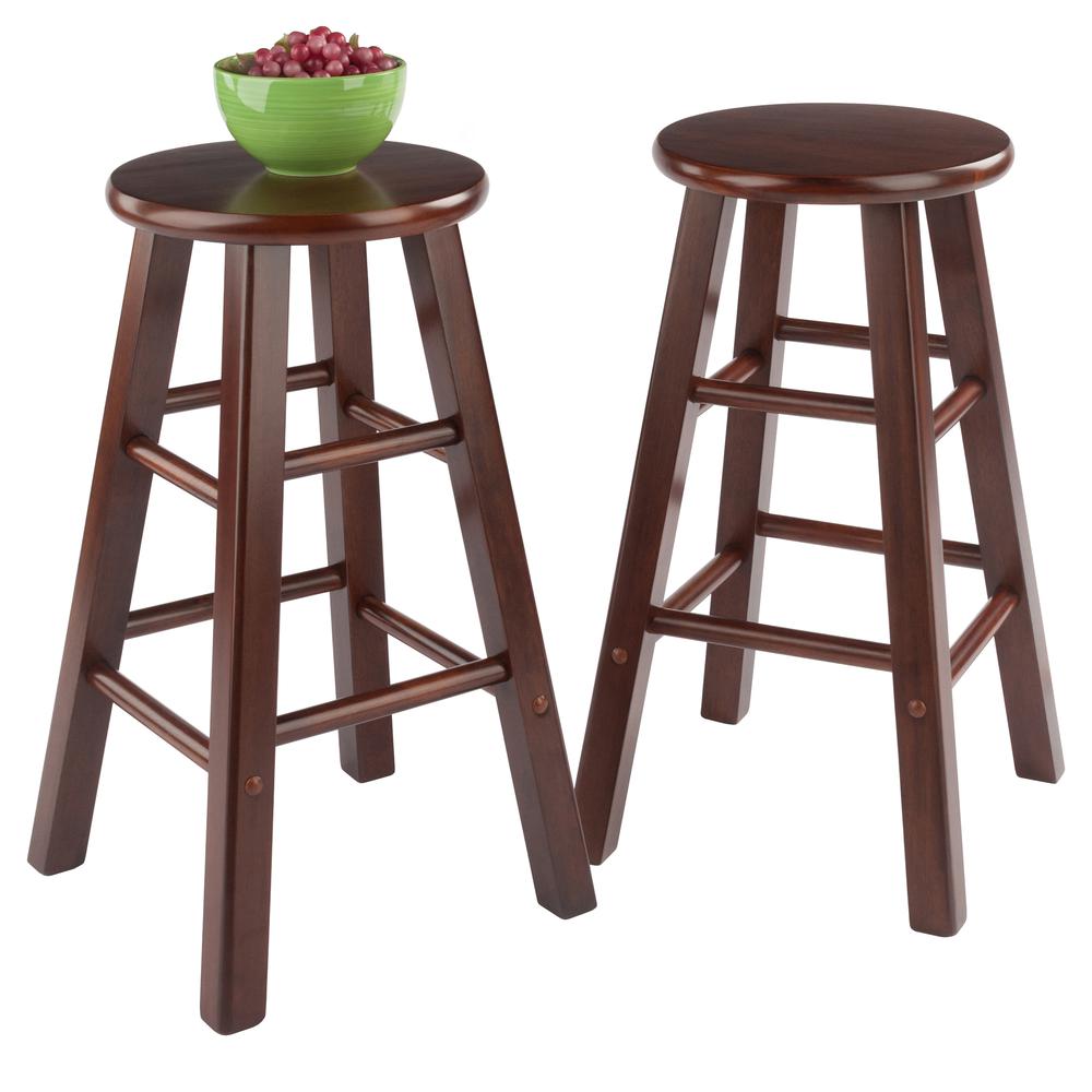 Element Counter Stools, 2-Pc Set, Walnut. Picture 2