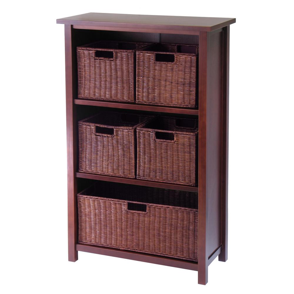 Milan 6-Pc Cabinet/Shelf and Baskets; Shelf, One Basket, 4 Small Baskets; 3 cartons. Picture 1