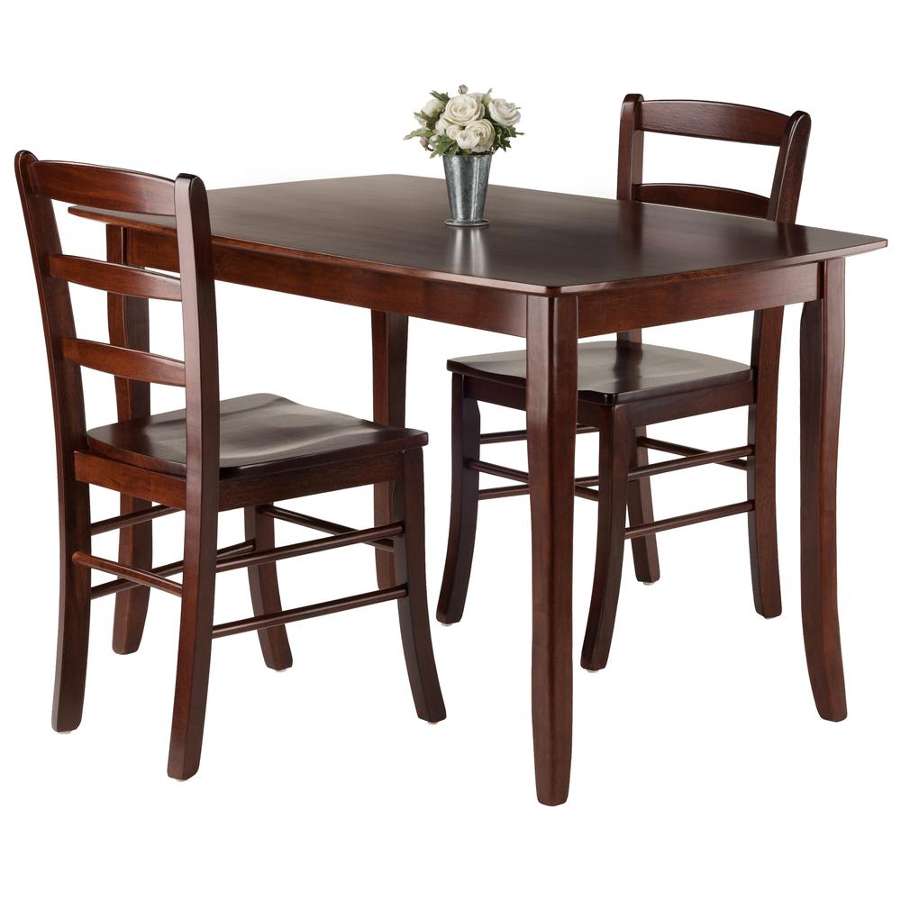 Inglewood 3-PC Set Dining Table w/ 2 Ladderback Chairs. Picture 2